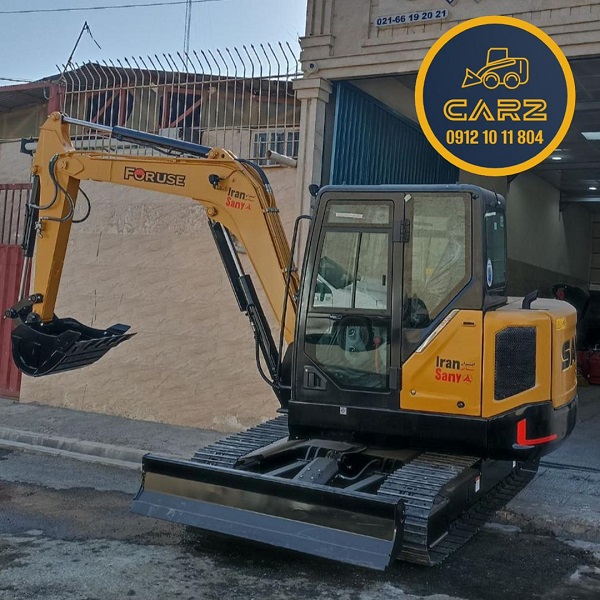 مینی بیل زنجیری 6 تن سانی