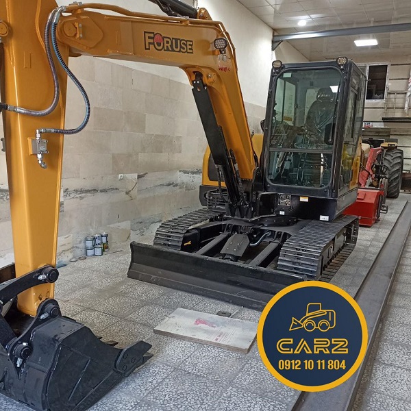 مینی بیل زنجیری 6 تن سانی