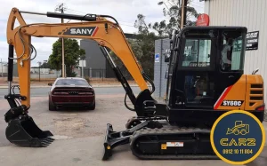 قیمت مینی بیل زنجیری 6 تن سانی sy60c