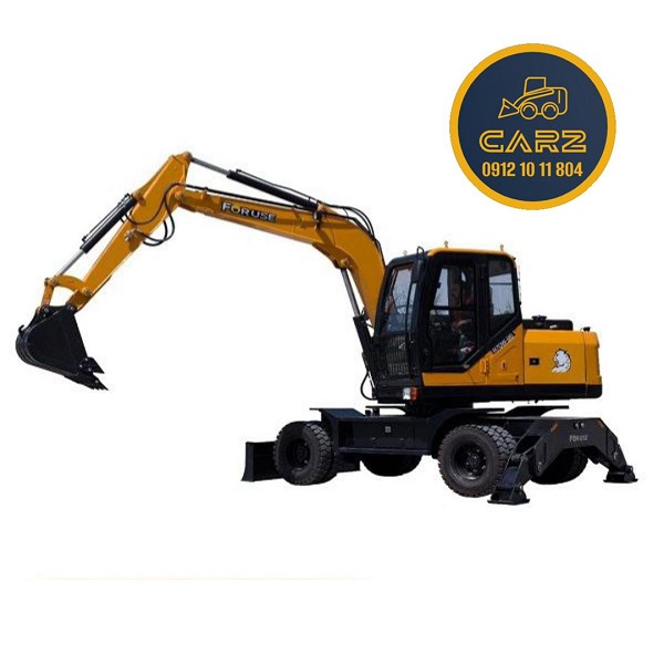 مینی بیل چرخ لاستیکی 7 تن