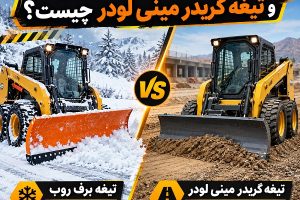 تفاوت تیغه برف روب و تیغه گریدر مینی لودر